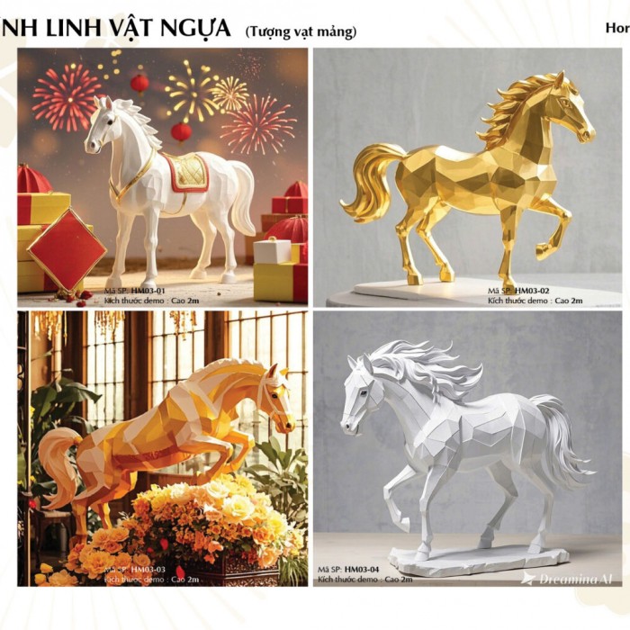 Mô Hình Linh Vật Ngựa Tết 2026