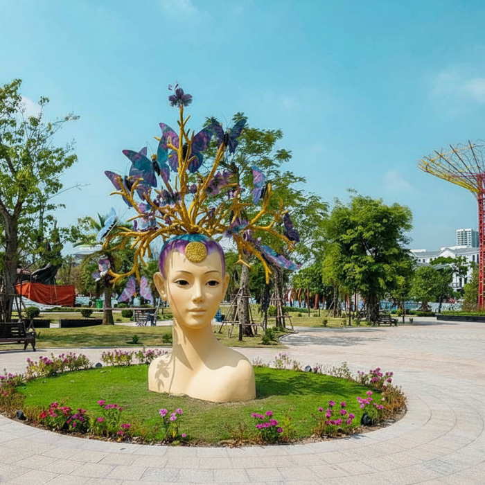 Mô hình nghệ thuật composite trang trí