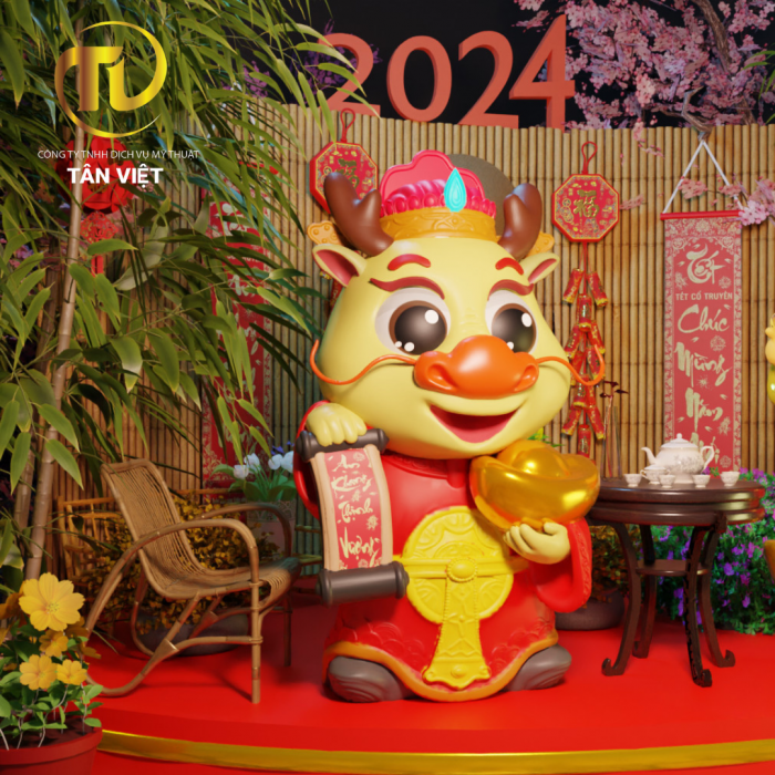 Mô hình rồng Tết 03